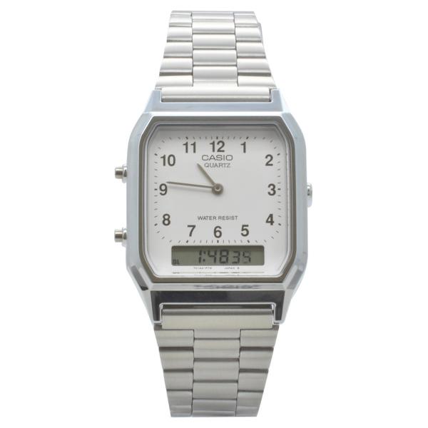 Relógio de Pulso Casio Vintage Unissex AQ-230A-7BMQ - Prata