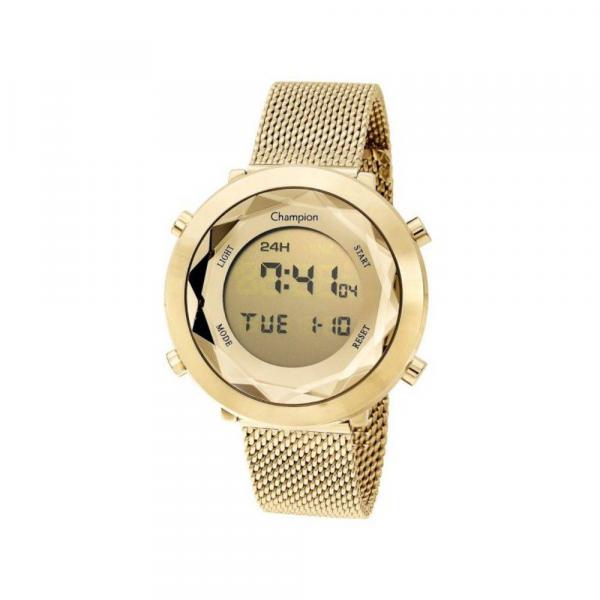 Relógio de Pulso Champion Digital Dourado prova D'agua CH48028G