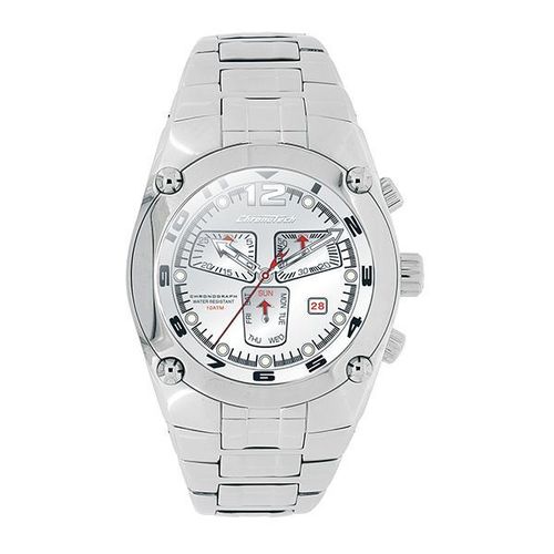 Relógio de Pulso CHRONOTECH ACTIVE Chrono Aço/Branco