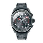 Relógio de Pulso CHRONOTECH ACTIVE CRYSTAL Chrono Aço Preto/Couro