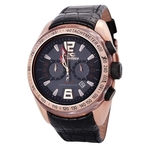 Relógio de Pulso CHRONOTECH ACTIVE CRYSTAL Chrono Aço Rose/Couro