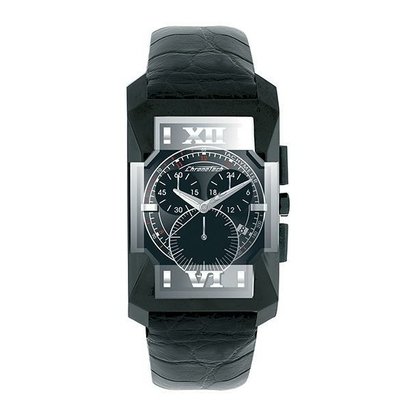 Relógio de Pulso Chronotech Diagonal - Aço Preto