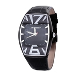 Relógio de Pulso CHRONOTECH HIGH FASHION Aço Preto/Couro Preto