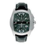 Relógio de Pulso CHRONOTECH PRISMA REVOLUTION Chrono Aço/Couro Preto