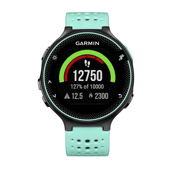 Relógio de Pulso com Monitoramento Cardíaco Garmin Forerunner 235 SmartWatch Preto e Azul Gelo - 010