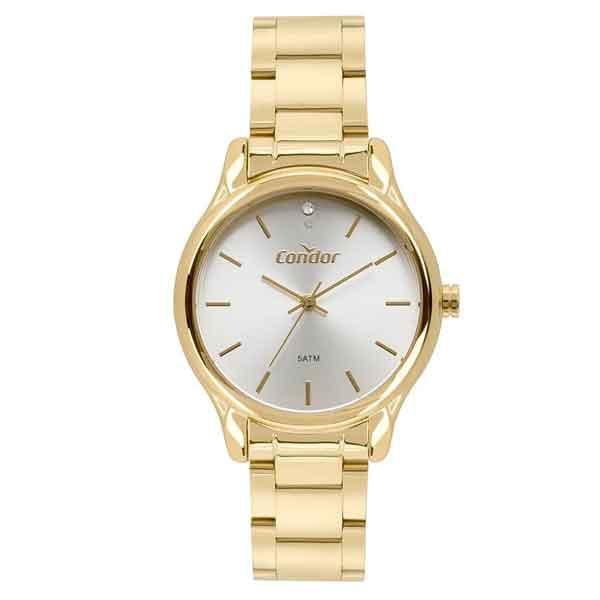 Relogio de Pulso Condor Analogico Feminino Bracelete Dourado CO2035FBY/K4B