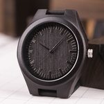 Relógio de pulso de madeira de bambu dos homens oficiais originais originais do PÁSSARO de BOBO