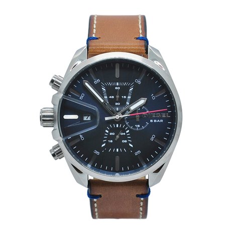 Relógio de Pulso Diesel Stand Out Ms9 Chrono Pulseira de Couro Masculino Dz4470/0Mn