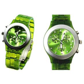 Relógio de Pulso Feminino Estilo Swatch Analógico Relogs - Mod CA-0081 - Verde