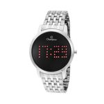 Relógio De Pulso Feminino Led Champion Prata Ch40008t