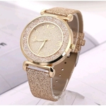 Relógio de Pulso Feminino Rinnady Brilho Luxo Dourado