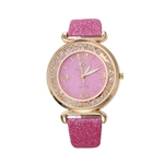 Relógio de Pulso Feminino Rinnady Brilho Luxo Rosa Claro