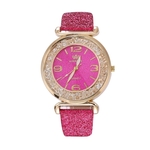 Relógio de Pulso Feminino Rinnady Brilho Luxo Rosa Pink