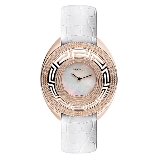 Relógio de Pulso Feminino Versace V056 Caixa Aço Pulseira Couro