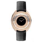 Relógio de Pulso Feminino Versace V057 Caixa Aço Pulseira Couro