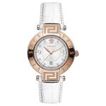 Relógio de Pulso Feminino Versace V174 Caixa Aço Pulseira Couro