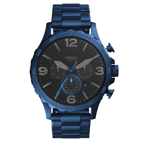 Relógio de Pulso Fossil Nate Chrono Masculino JR1530/4PN - Azul