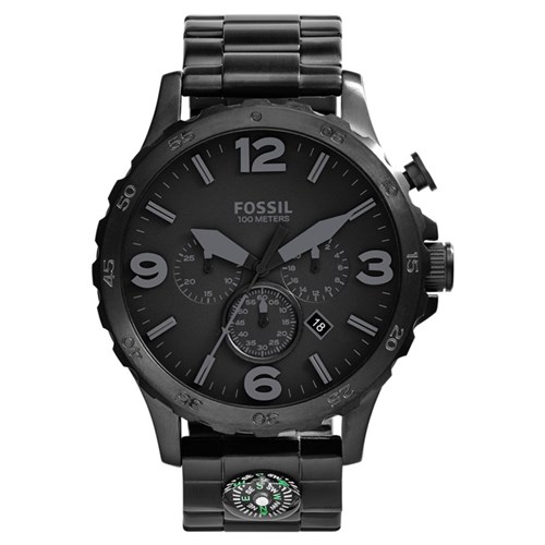 Relógio de Pulso Fossil Nate Chronograph Masculino Jr1489/1Pn - Grafite