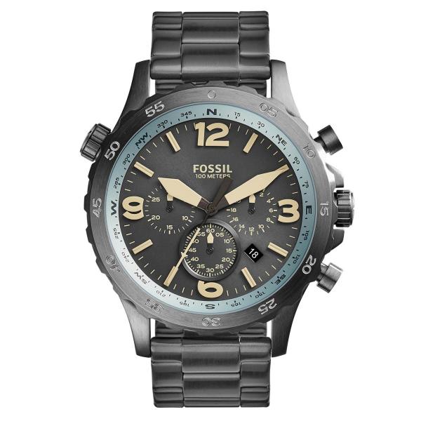 Relógio de Pulso Fossil Nate Masculino JR1517/1CN - Chumbo