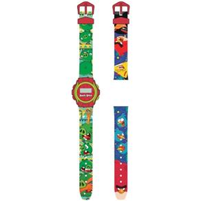 Relógio de Pulso Infantil Angry Birds Troca Pulseiras Fun