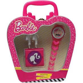 Relógio de Pulso Infantil Barbie Relogio+Radio Candide