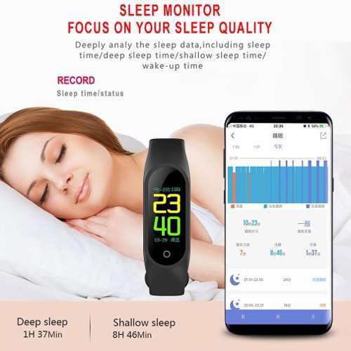 Relógio de Pulso Inteligente M3 Monitor Cardíaco Pulseira Smart Bluetooth - Concise