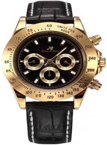 Relógio de Pulso Luxo Classic Ks Shark Gold United - *Ctmd Ti