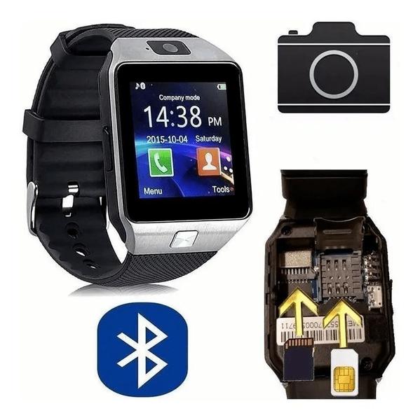 Relogio de Pulso Masculino Digital Bluetooth Celular Smartwatch - Mv Games - Aregames