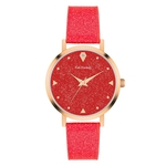 Relógio de pulso Moda PU pulseira de metal Watchcase All-combinando Leisure Assista Ladies watch