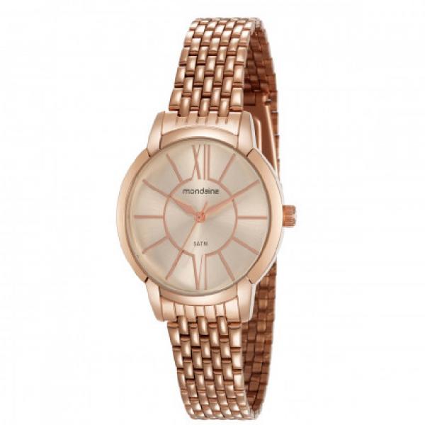 Relogio de Pulso Mondaine Feminino Cx Metal Pulseira Aco Dcr-e 2018/11515-9 Ref 53615lpmvre3