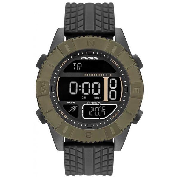 Relógio de Pulso Mormaii Acquaforce Digital Masculino MO5334AB/8V - Cinza e Verde