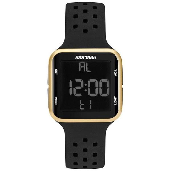 Relógio de Pulso Mormaii com Pulseira de Silicone MO6600/8D - Preto e Dourado