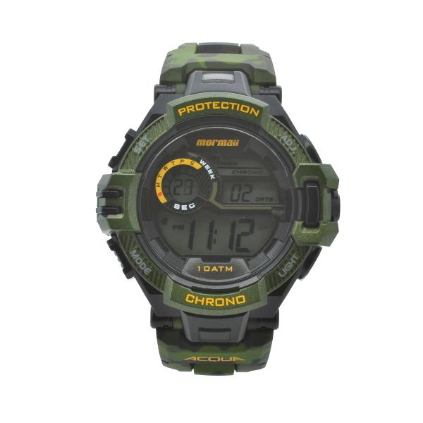Relógio De Pulso Mormaii Esportivo Masculino Mo1134/8v - Verde Camuflado