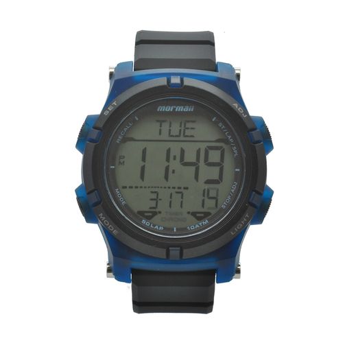 Relógio de Pulso Mormaii Esportivo Masculino Mo1192ad/8v - Azul e Preto