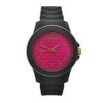 Relógio de Pulso Mormaii Feminino com Pulseira de Silicone Mo2035cq/8q - Preto e Rosa