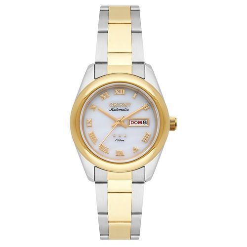 Relógio de Pulso Orient Automático Feminino Misto 559tt009 B3sk - Dourado e Prata