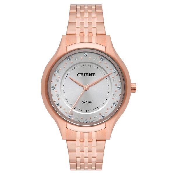 Relógio de Pulso Orient Feminino com Cristais Swarovski Frss0037 G1rx - Rosé