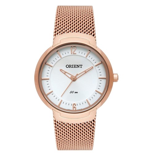 Relógio de Pulso Orient Feminino com Pulseira Esteirinha Frss0038 S2rx - Rosé