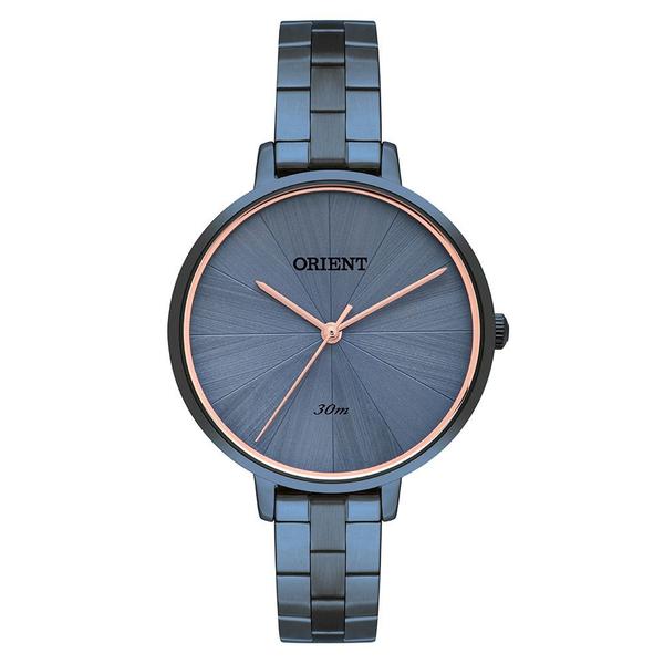 Relógio de Pulso Orient Feminino FTSS0095 D1DX - Azul com Detalhe Rosé