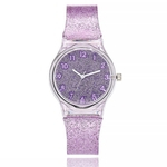  Presentes de luxo Women Watch plástico relógio de quartzo transparente Jelly relógio de pulso Xmas