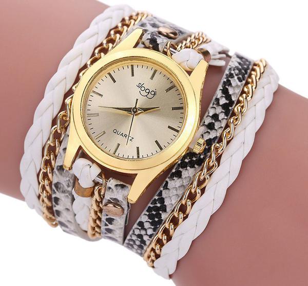 Relógio de Pulso Quartz Feminino Pulseira Prateado