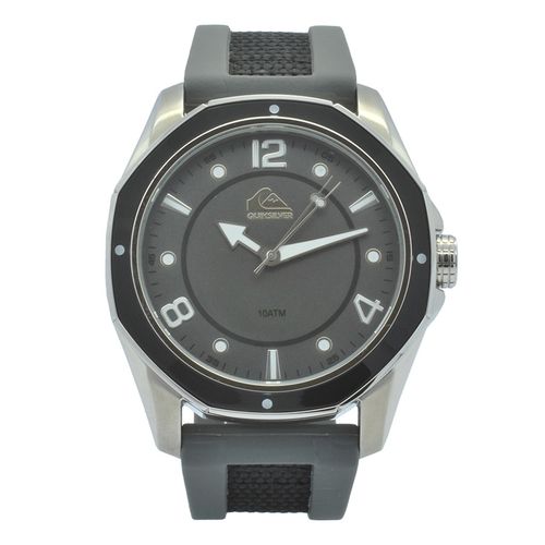 Relógio de Pulso Quiksilver The Mariner Masculino com Pulseira de Silicone e Coroa Rosqueada - Prata