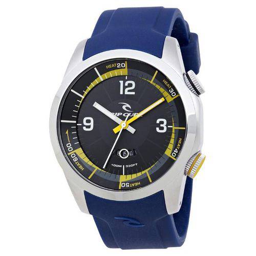 Relogio de Pulso RIPCURL LAUNCH HEAT TIMER Aço/Azul