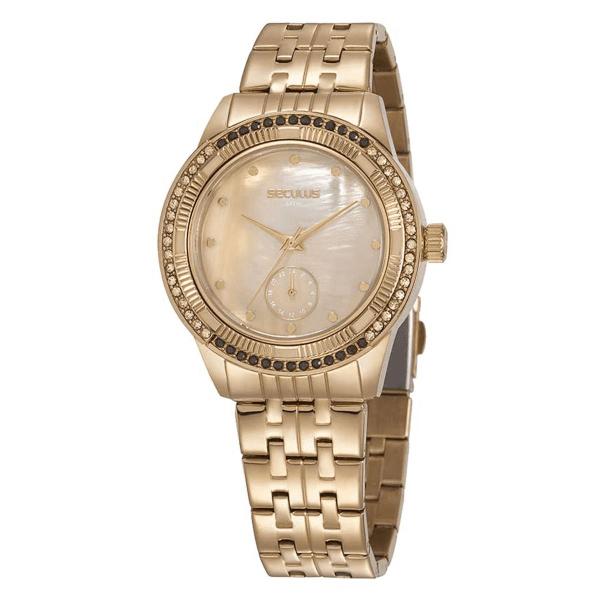 Relógio de Pulso Seculus Feminino 24744LPSVDA1 - Dourado