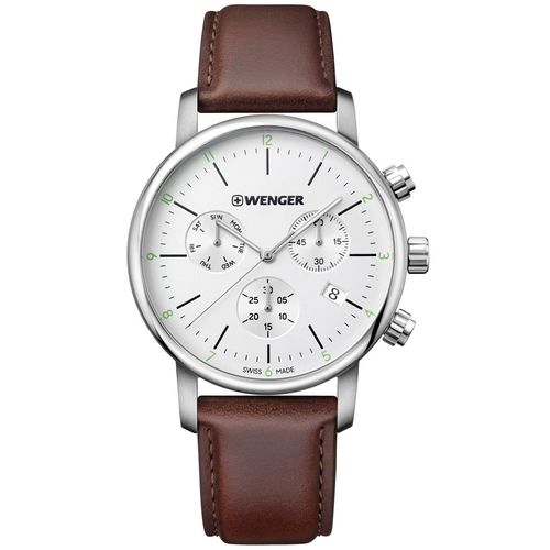 Relógio de Pulso Social Suíço Wenger Urban Classic Chrono 44mm 01.1743.101