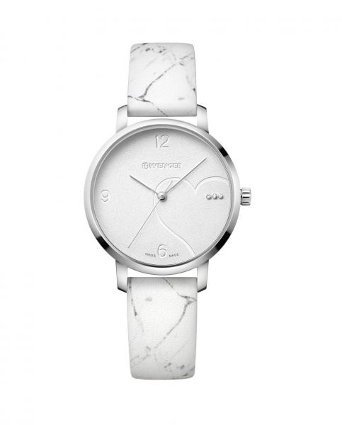 Relógio de pulso Suíco feminino 38mm Wenger Metropolitan Donnissima branco