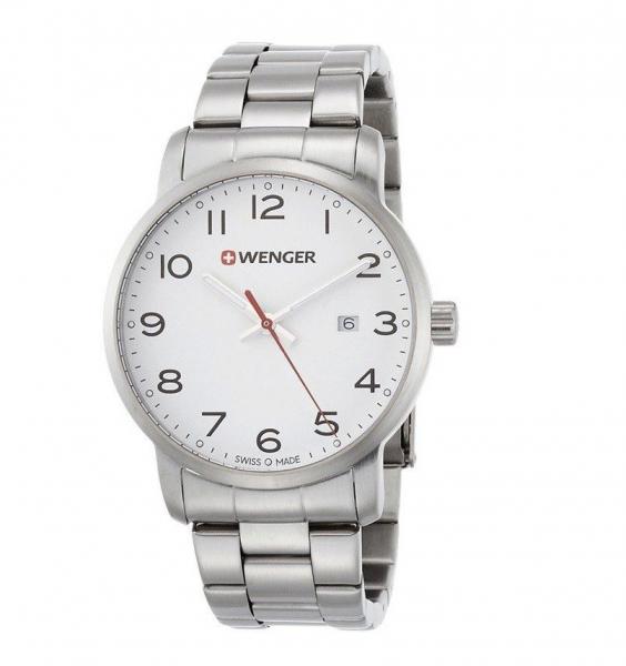 Relógio de Pulso Suíço Wenger Linha Avenue Aço Inox 42mm 01.1641.104