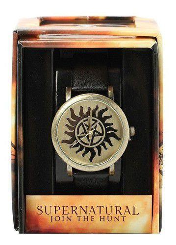 Relógio de Pulso Supernatural Anti-possessão Sam e Dean - Accutime