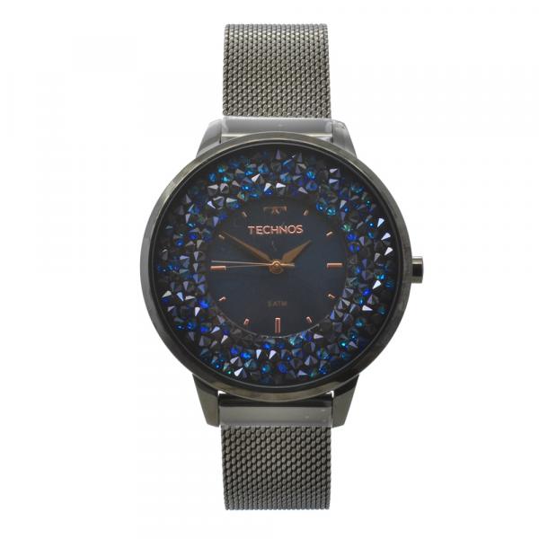 Relógio de Pulso Technos com Cristais Swarovski Feminino 2035MQC/5A - Grafite