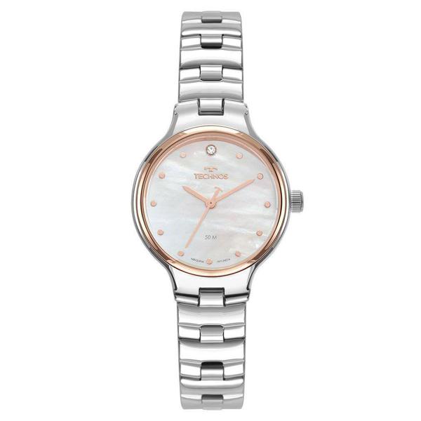 Relógio de Pulso Technos Feminino 2036MLV/1B - Prata e Rosé